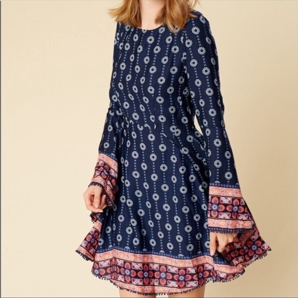 Altar’d State Juneau Navy Dress - Size S - Picture 2 of 9